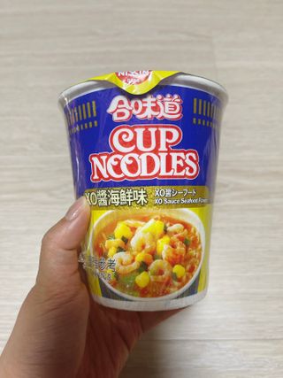 NISSIN 닛신 컵누들  4종 - 씨푸드오리지날, 씨푸드 스파이시, 씨푸드 커리, 씨푸드 XO소스 — 4점을 준 리뷰어가 2022년 5월 올린 사용 사진