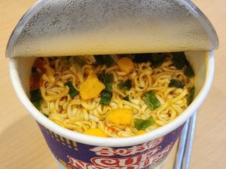 NISSIN 닛신 컵누들  4종 - 씨푸드오리지날, 씨푸드 스파이시, 씨푸드 커리, 씨푸드 XO소스 — 4점을 준 리뷰어가 2022년 11월 올린 사용 사진