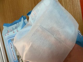 햅스 세균없는 주방 대형 2팩, HAPS sanitizer wipe — 4점을 준 리뷰어가 2022년 2월 올린 사용 사진