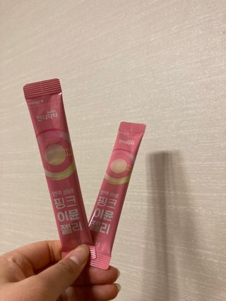 [인디닥터] 면역 생생 핑크 이뮨 젤리 — 5점을 준 리뷰어가 2022년 3월 올린 사용 사진
