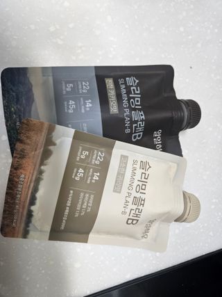 일일하우 슬리밍 플랜B 고소한 귀리맛, 진한 카카오맛 (체중조절식) — 4점을 준 리뷰어가 2023년 8월 올린 사용 사진