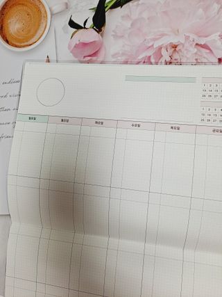 리훈 쉬운 오늘공부 스터디플래너+메모생활 30분 공부 떡메모지 — 5점을 준 리뷰어가 2022년 2월 올린 사용 사진