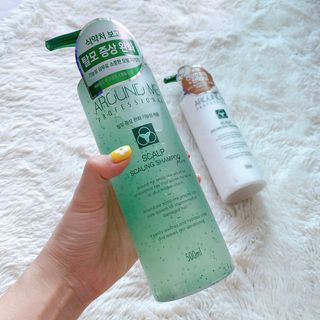 어라운드미 [어라운드 미] 탈모 증상 완화 스칼프 샴푸 + 두피 영양 공급 트리트먼트 — 5점을 준 리뷰어가 2021년 7월 올린 사용 사진