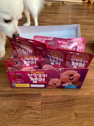 [팔도] 잔망루피젤리 믹스베리맛 42g 8개 — 4.5점을 준 리뷰어가 2022년 1월 올린 사용 사진