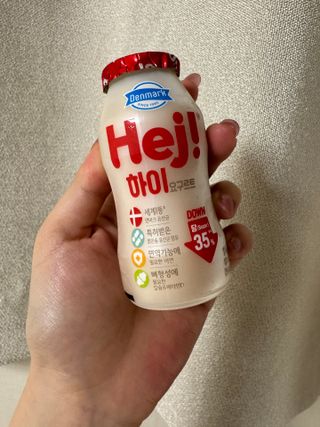 덴마크 *[구매평]하이(Hej!) 브랜드 패키지(요구르트, 그릭요거트) — 5점을 준 리뷰어가 2025년 8월 올린 사용 사진