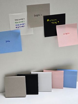 [3M] 포스트잇 점착메모지 강한점착용 노트654 심플리서린 5패드 430매 — 5점을 준 리뷰어가 2024년 9월 올린 사용 사진