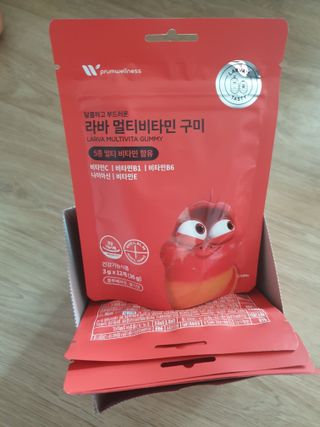 [푸름웰니스] 라바 멀티비타민 구미 36g — 5점을 준 리뷰어가 2022년 1월 올린 사용 사진