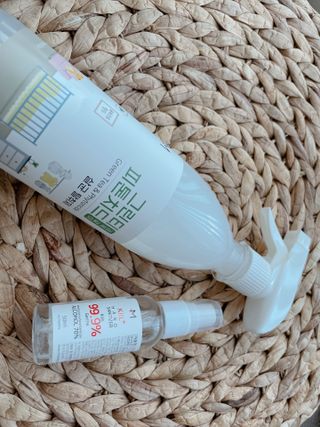 [엠메이데이] 그린티 피톤치드 감쪽같이 500ml + 손소독액 50ml — 5점을 준 리뷰어가 2022년 2월 올린 사용 사진