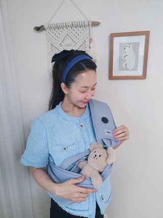 베베누보 다이얼핏 밀착 아기띠 더 이지슬링 Lv1 — 3점을 준 리뷰어가 2021년 5월 올린 사용 사진