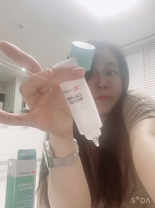 리더스코스메틱 카밍 바이오틱스 앰플 — 4점을 준 리뷰어가 2021년 4월 올린 사용 사진