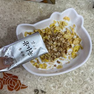 씨알푸드 유기농 쌀 시리얼 390g + 갓 구운 유기농 발아통곡물 150g — 5점을 준 리뷰어가 2022년 1월 올린 사용 사진