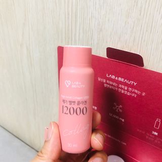 랩앤뷰티 메가 벨벳 콜라겐 12000 — 4점을 준 리뷰어가 2021년 5월 올린 사용 사진