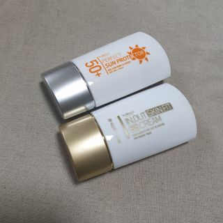 약손명가코스메틱 에오스보떼 퍼펙트 선 프로텍터 선크림 / 인_아웃 스킨 핏 비비크림 세트 구성 — 5점을 준 리뷰어가 2021년 7월 올린 사용 사진