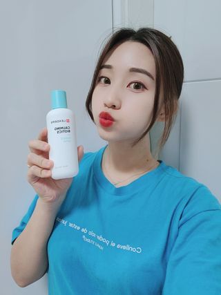 리더스코스메틱 리더스 카밍 바이오틱스 에센스 워터 — 5점을 준 리뷰어가 2022년 2월 올린 사용 사진