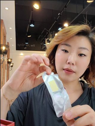 프리마인 귀족의 콜라겐, 92배 흡수율. 럭셔리 프리미엄 셀라브 콜라겐필름 30매 — 5점을 준 리뷰어가 2021년 10월 올린 사용 사진