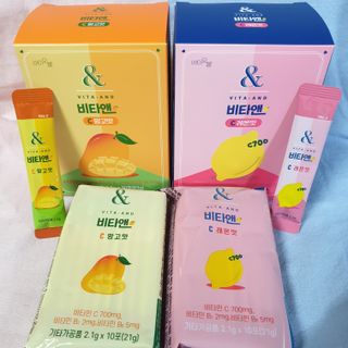 비타앤C 레몬맛, 망고맛 — 5점을 준 리뷰어가 2021년 4월 올린 사용 사진