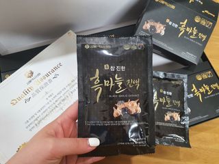 서울약사신협 약사신협_흑마늘진액_70mlx30포 — 5점을 준 리뷰어가 2021년 5월 올린 사용 사진