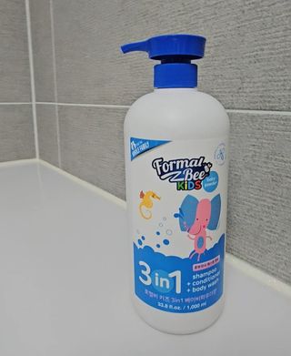 포멀비 키즈 3in1 1000ml /  베이비파우더향 — 5점을 준 리뷰어가 2025년 7월 올린 사용 사진