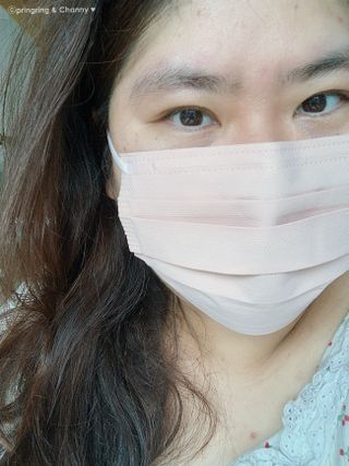 [애니가드] 센스 메베 사각 마스크 — 4.5점을 준 리뷰어가 2022년 7월 올린 사용 사진