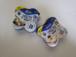 매일바이오 그릭요거트 오리지널 플레인 4개, 로스터리 커피믹스 4개 — 5점을 준 리뷰어가 2021년 12월 올린 사용 사진