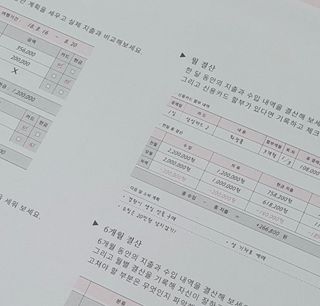 리훈 오늘쓰임 가계부 1년용 — 5점을 준 리뷰어가 2021년 5월 올린 사용 사진