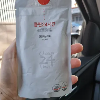 클린24시간 1BOX(5포) + 전용보틀(500ml) — 5점을 준 리뷰어가 2022년 10월 올린 사용 사진