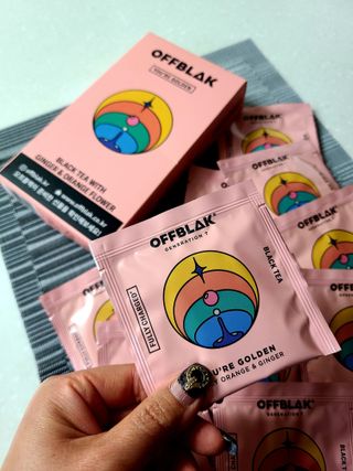 [오프블랙] 아침을 상큼하게 시작하는 에너지티! 유아골든 블렌딩홍차 12T — 5점을 준 리뷰어가 2022년 2월 올린 사용 사진