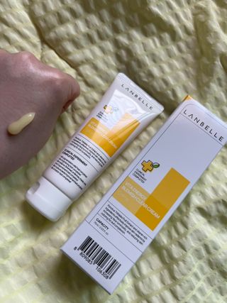 랑벨 비타 에너지 잡티 크림 75ml (피부 속 기미완화크림) — 5점을 준 리뷰어가 2022년 5월 올린 사용 사진