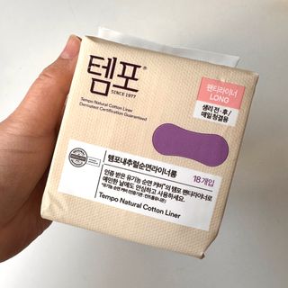 N[템포] 템포 패드 내추럴 순면 생리대 SET(중형 슬림 + 대형 + 라이너) — 5점을 준 리뷰어가 2024년 2월 올린 사용 사진