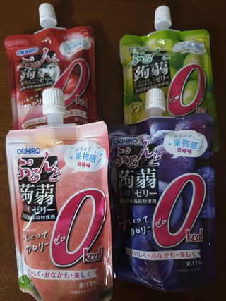 ORIHIRO 오리히로 곤약젤리 제로칼로리 130g 4종 4팩(맛별로 1팩씩) — 5점을 준 리뷰어가 2022년 12월 올린 사용 사진