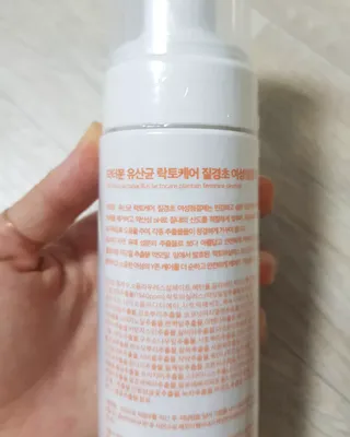MF프리 [닥터문] 유산균 락토케어 질경초 여성청결제 200ml (폼타입) — 5점을 준 리뷰어가 2022년 8월 올린 사용 사진