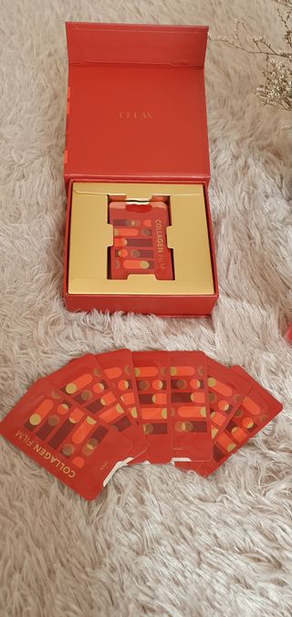 프리마인 귀족의 콜라겐, 92배 흡수율. 럭셔리 프리미엄 셀라브 콜라겐필름 30매 — 5점을 준 리뷰어가 2021년 10월 올린 사용 사진