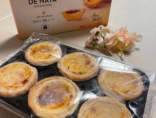 디앙뜨 포르투갈 에그타르트 오리지널 맛+패션후르츠 맛 중 택1 — 5점을 준 리뷰어가 2021년 7월 올린 사용 사진