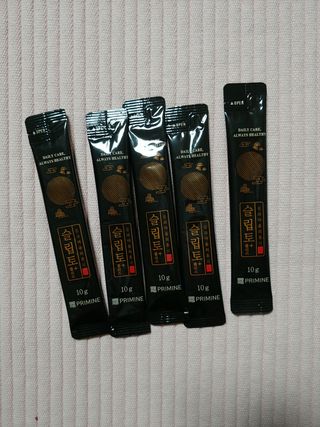 프리마인 자체 기업부설 연구소에서 찾아낸 건강한 수면의 비밀.  슬립토 플러스 30포 — 5점을 준 리뷰어가 2021년 10월 올린 사용 사진