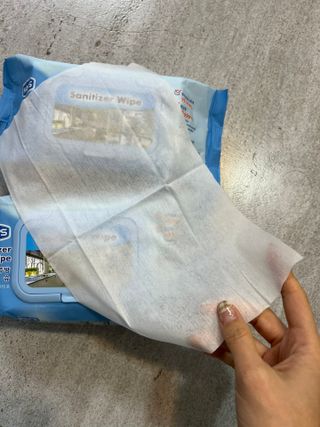 햅스 세균없는 주방 대형 2팩, HAPS sanitizer wipe — 5점을 준 리뷰어가 2021년 12월 올린 사용 사진