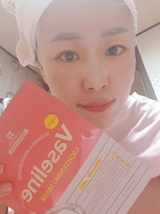 리더스코스메틱 리더스 라이트 바세린 마스크 4종 — 5점을 준 리뷰어가 2021년 5월 올린 사용 사진