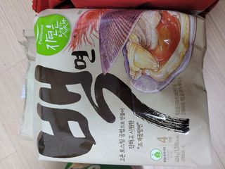 [풀무원] 자연은맛있다 정면, 백면, 홍면  세트 — 5점을 준 리뷰어가 2021년 4월 올린 사용 사진