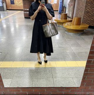 비클리프 여성 성수동 수제화 에나멜 구두 슬링백 7cm — 5점을 준 리뷰어가 2022년 6월 올린 사용 사진