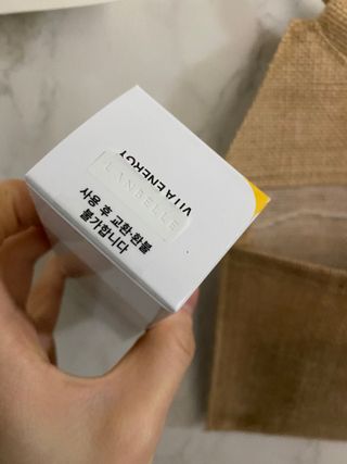랑벨 비타 에너지 잡티 크림 75ml (피부 속 기미완화크림) — 5점을 준 리뷰어가 2022년 5월 올린 사용 사진