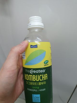 더그레잇티 콤부차 [매일유업] 더그레잇티 44kcal 콤부차 300ml *12개입 (오리지널 6개+베리리치 6개) — 5점을 준 리뷰어가 2023년 8월 올린 사용 사진