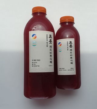 트롯전통식혜 트롯레드비트식혜 1리터 +500리터 — 5점을 준 리뷰어가 2021년 5월 올린 사용 사진