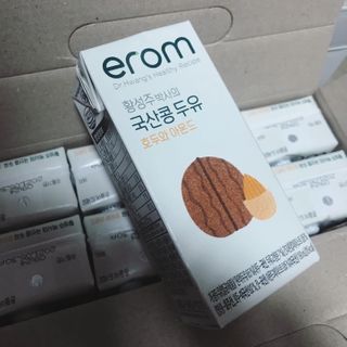 이롬 erom 황성주박사의 국산콩 두유 호두와 아몬드 — 5점을 준 리뷰어가 2020년 12월 올린 사용 사진