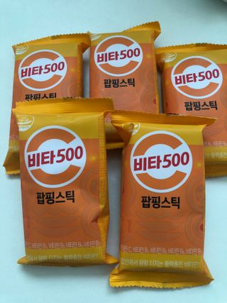 광동생활건강 비타500 팝핑스틱 — 5점을 준 리뷰어가 2023년 8월 올린 사용 사진