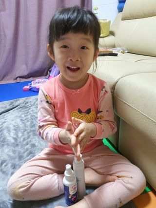 셀바이져 항균 스프레이 핸드워시 + 키즈세정제 SET — 4점을 준 리뷰어가 2021년 3월 올린 사용 사진