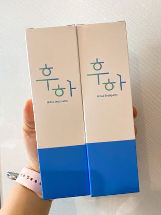 [심폐소생소] 무불소 임산부 천연 치약 — 5점을 준 리뷰어가 2021년 10월 올린 사용 사진