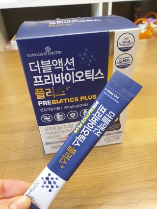 메이준뉴트리 더블액션 프리바이오틱스 플러스+ — 5점을 준 리뷰어가 2021년 3월 올린 사용 사진