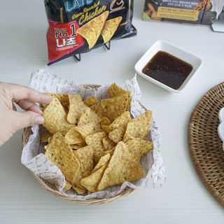 롯데제과 도리토스 갈비천왕치킨맛 X 굽네 갈비천왕 — 5점을 준 리뷰어가 2021년 7월 올린 사용 사진