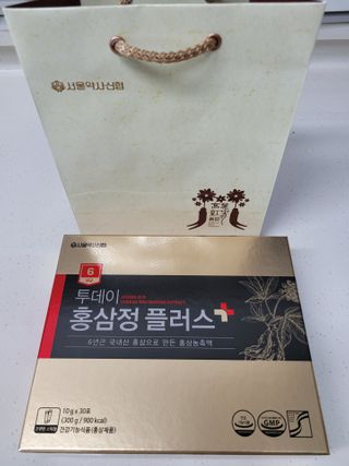 서울약사신협_투데이홍삼정플러스스틱_10g x 30포 — 5점을 준 리뷰어가 2021년 2월 올린 사용 사진