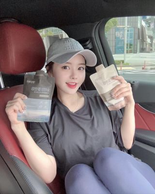 일일하우 슬리밍 플랜B 고소한 귀리맛, 진한 카카오맛 (체중조절식) — 4.5점을 준 리뷰어가 2023년 7월 올린 사용 사진