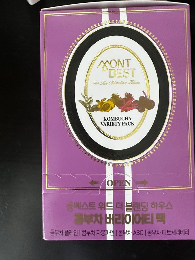 몽베스트 위드더 블랜딩 하우스 콤부차 _ 버라이어티팩 리뷰 사진